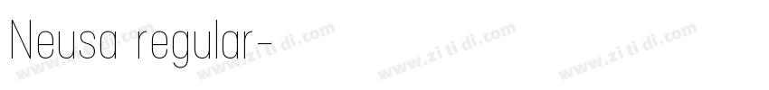 Neusa regular字体转换